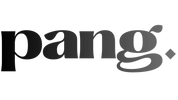 Black 'pang.' logo on a light gray background